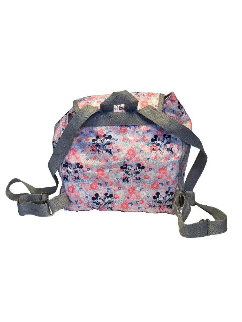 LeSportsac Mickey Minnie Spring Fling Mini Voyager Backpack + Bag Charm